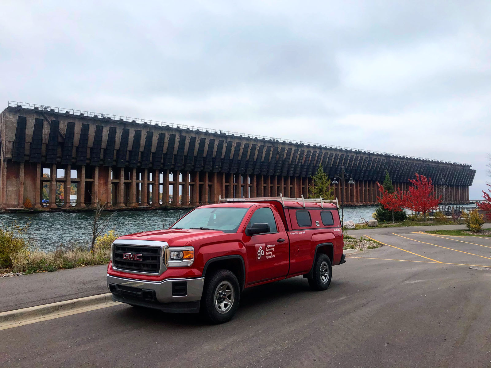 GFA Truck By Ore Dock In Marquette